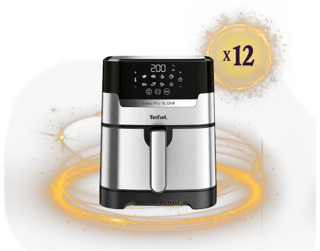 Двенадцать аэрогрилей Tefal