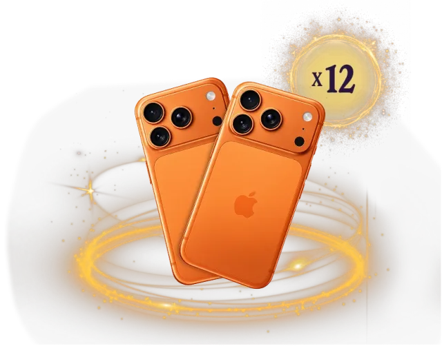 Двенадцать оранжевых смартфонов iPhone 17 Pro